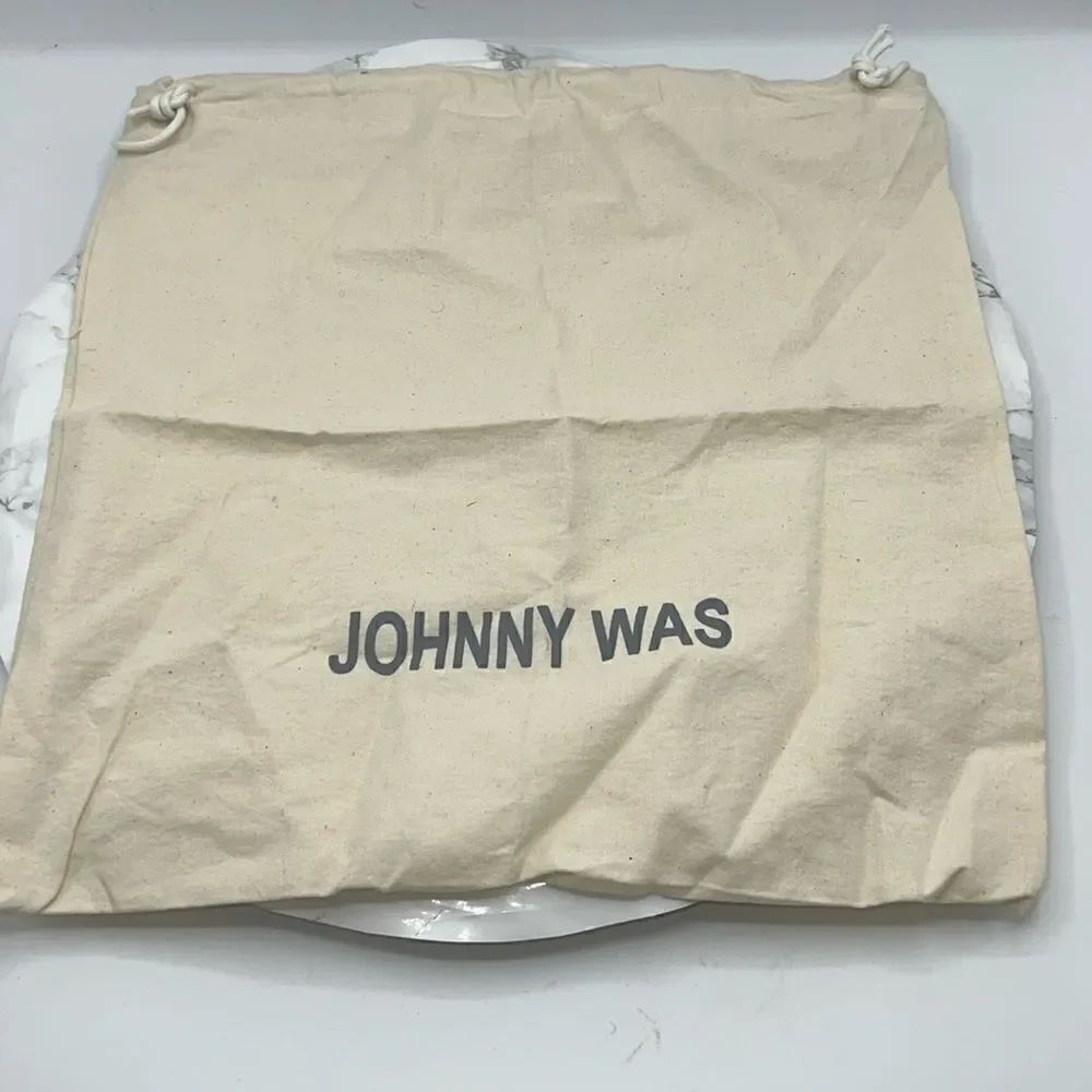 JOHNNY WAS Beige Drawstring Dust Bag